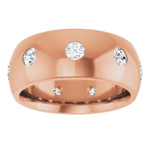 Unique - Leo - 14K Rose Gold 3/4 CTW Lab-Grown Diamond Band