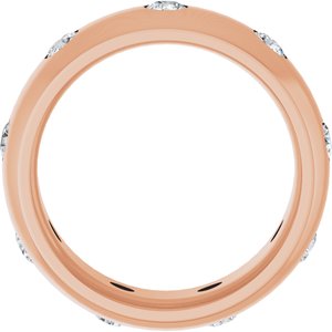 Unique - Leo - 14K Rose Gold 3/4 CTW Lab-Grown Diamond Band