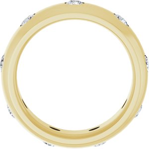 Unique - Leo - 14K Yellow Gold 3/4 CTW Lab-Grown Diamond Band