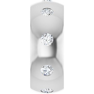 Unique - Leo - 14K White Gold 3/4 CTW Natural Diamond Band