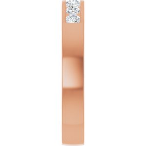 New Trends - Zaira - 14K Rose Gold 1/4 CTW Lab-Grown Diamond Anniversary Band