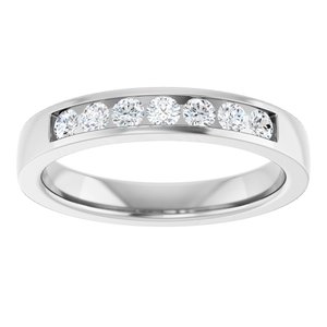 New Trends - Zaira - 14K White Gold 1/4 CTW Lab-Grown Diamond Anniversary Band