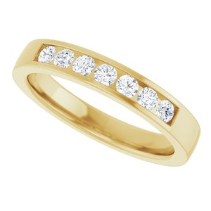 New Trends - Zaira - 14K Yellow Gold 1/4 CTW Lab-Grown Diamond Anniversary Band