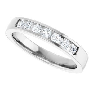 New Trends - Zaira - 14K White Gold 1/4 CTW Lab-Grown Diamond Anniversary Band