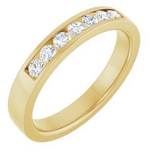 New Trends - Zaira - 14K Yellow Gold 1/4 CTW Lab-Grown Diamond Anniversary Band