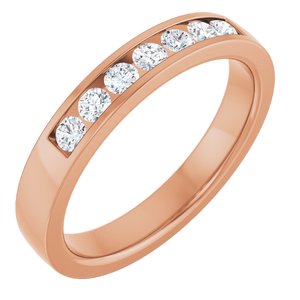 New Trends - Zaira - 14K Rose Gold 1/4 CTW Lab-Grown Diamond Anniversary Band