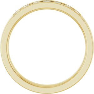 New Trends - Zaira - 14K Yellow Gold 1/4 CTW Lab-Grown Diamond Anniversary Band