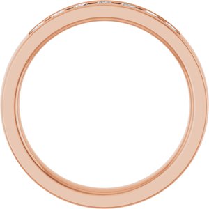 New Trends - Zaira - 14K Rose Gold 1/4 CTW Lab-Grown Diamond Anniversary Band