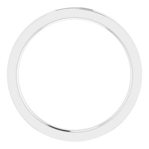 Hammered - Miles - 14K White Gold .02 CTW Natural Diamond Anniversary Band