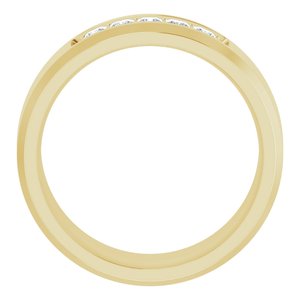 Unique - Ethan - 14K Yellow Gold 1/2 CTW Lab-Grown Diamond Band