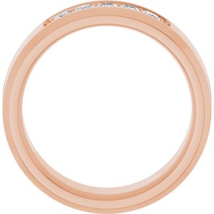 Unique - Ethan - 14K Rose Gold 1/2 CTW Lab-Grown Diamond Band