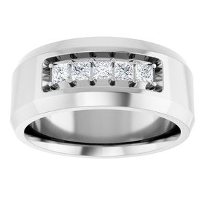 Unique - Ethan - 14K White Gold 1/2 CTW Lab-Grown Diamond Band