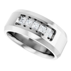 Unique - Ethan - 14K White Gold 1/2 CTW Lab-Grown Diamond Band