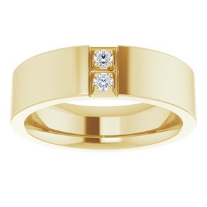 Classic - Abel - 14K Yellow Gold .05 CTW Natural Diamond Band