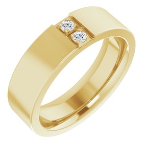Classic - Abel - 14K Yellow Gold .05 CTW Natural Diamond Band