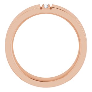 Classic - Abel - 14K Rose Gold .05 CTW Natural Diamond Band