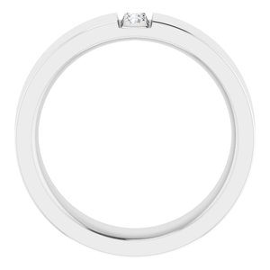Classic - Abel - 14K White Gold .05 CTW Natural Diamond Band