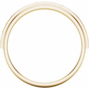Matte - Milo - 14K Yellow Gold 1/2 CTW Lab-Grown Diamond Channel Set Band