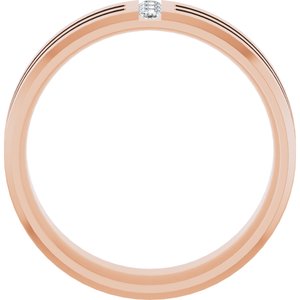 Unique - Hudson - 14K Rose Gold 1/10 CTW Lab-Grown Diamond Band