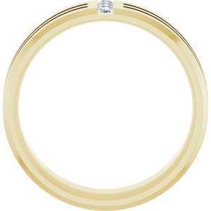 Unique - Hudson - 14K Yellow Gold 1/10 CTW Lab-Grown Diamond Band