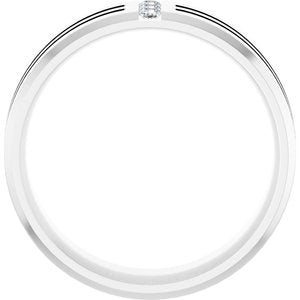 Unique - Hudson - 14K White Gold 1/10 CTW Lab-Grown Diamond Band