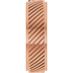 Matte - Ryder - 14K Rose Gold 0.04 CTW Natural Diamond Band