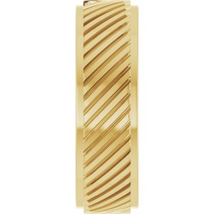 Matte - Ryder - 14K Yellow Gold 0.04 CTW Natural Diamond Band