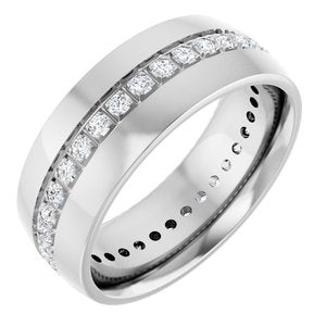 Diamond - Zoya - 14K White Gold 1/2 CTW Natural Diamond Band
