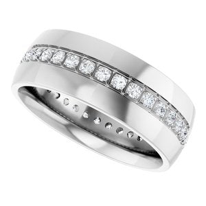 Diamond - Zoya - 14K White Gold 1/2 CTW Natural Diamond Band