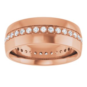 Diamond - Zoya - 14K Rose Gold 1/2 CTW Natural Diamond Band