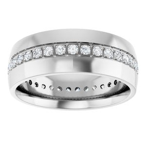 Diamond - Zoya - 14K White Gold 1/2 CTW Natural Diamond Band