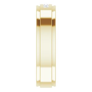 Unique - Michael - 14K Yellow Gold 1/10 CTW Lab-Grown Diamond Band