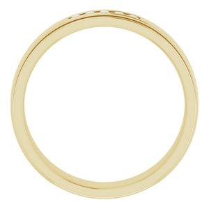 Unique - Michael - 14K Yellow Gold 1/10 CTW Natural Diamond Band