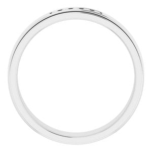 Unique - Michael - 14K White Gold 1/10 CTW Natural Diamond Band