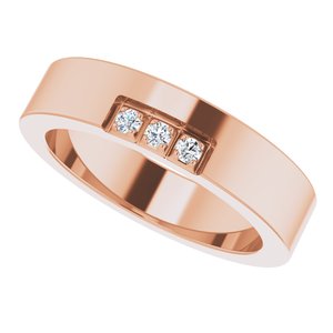 Classic - Callum - 14K Rose Gold .04 CTW Natural Diamond Band