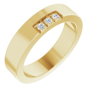 Classic - Callum - 14K Yellow Gold .04 CTW Natural Diamond Band