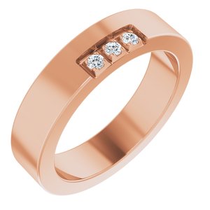Classic - Callum - 14K Rose Gold .04 CTW Natural Diamond Band