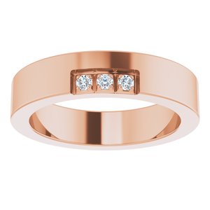 Classic - Callum - 14K Rose Gold .04 CTW Natural Diamond Band