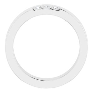 Classic - Callum - 14K White Gold .04 CTW Natural Diamond Band