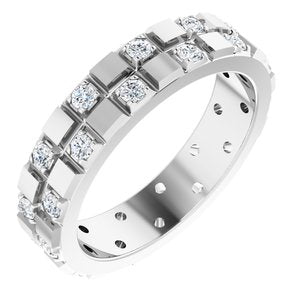 Classic - Ronan - 14K White Gold 1/3 CTW Natural Diamond Band