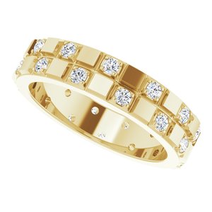 Classic - Ronan - 14K Yellow Gold 1/3 CTW Natural Diamond Band