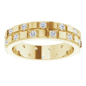 Classic - Ronan - 14K Yellow Gold 1/3 CTW Natural Diamond Band
