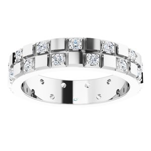 Classic - Ronan - 14K White Gold 1/3 CTW Natural Diamond Band