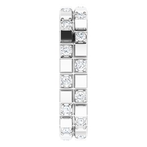 Classic - Ronan - 14K White Gold 1/3 CTW Natural Diamond Band