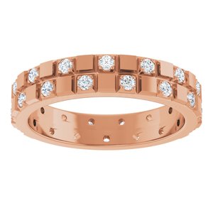 Classic - Ronan - 14K Rose Gold 3/8 CTW Natural Diamond Band