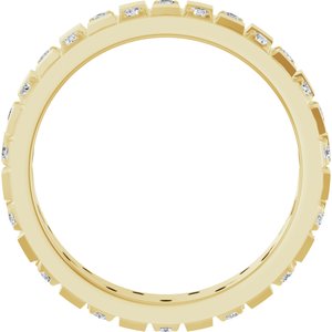 Classic - Ronan - 14K Yellow Gold 3/8 CTW Natural Diamond Band