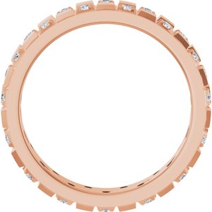 Classic - Ronan - 14K Rose Gold 3/8 CTW Natural Diamond Band