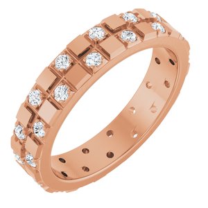 Classic - Ronan - 14K Rose Gold 3/8 CTW Natural Diamond Band