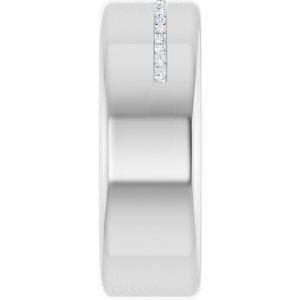 Diamond - Elif - 14K White Gold 0.08 CTW Natural Diamond Band