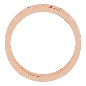Diamond - Eloise - 14K Rose Gold 1/8 CTW Natural Diamond Star Band Size 11